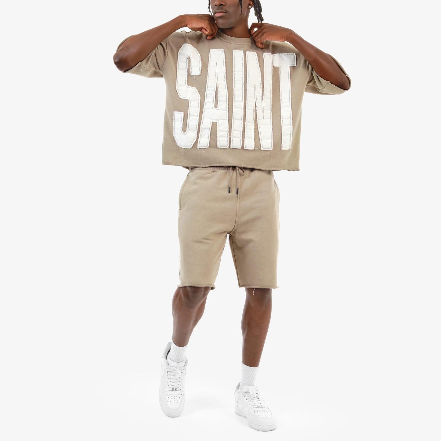 COPPER RIVET SAINT T-SHIRT & SHORT SET (#511036)