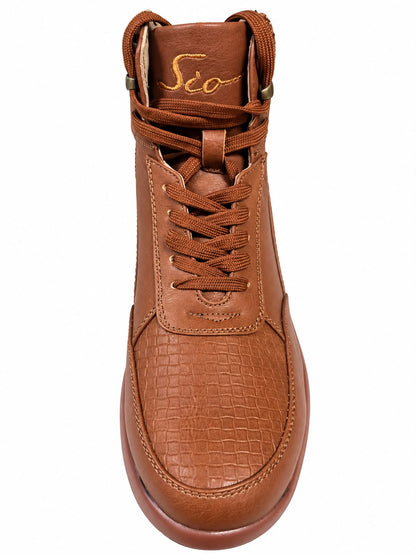 SIO EMBOSSED HIGH TOP SNEAKERS (DARYN)