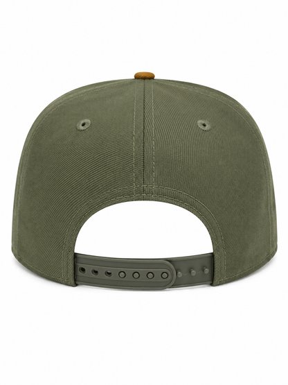 NEW ERA DETROIT LIONS OLIVE/PANAMA TAN 75 SEASONS 9FIFTY SNAPBACK CAP