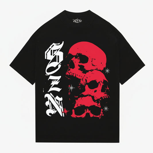 TRAP SZN STACKED SKULLS TEE