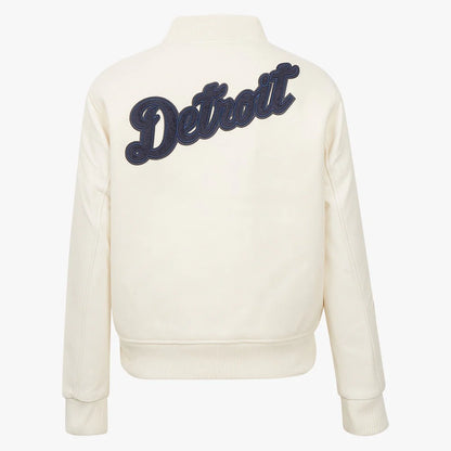 PRO STANDARD DETROIT TIGERS TRIPLE TONAL WOOL VARSITY JACKET