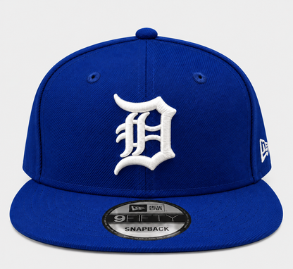 NEW ERA DETROIT TIGERS ROYAL/WHITE 9FIFTY SNAPBACK CAP