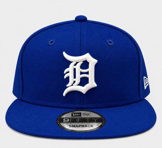 NEW ERA DETROIT TIGERS ROYAL/WHITE 9FIFTY SNAPBACK CAP