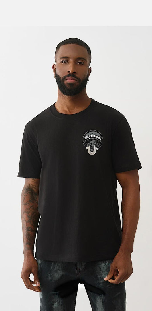 TRUE RELIGION MEN'S GLOBE LOGO TEE (#109799)