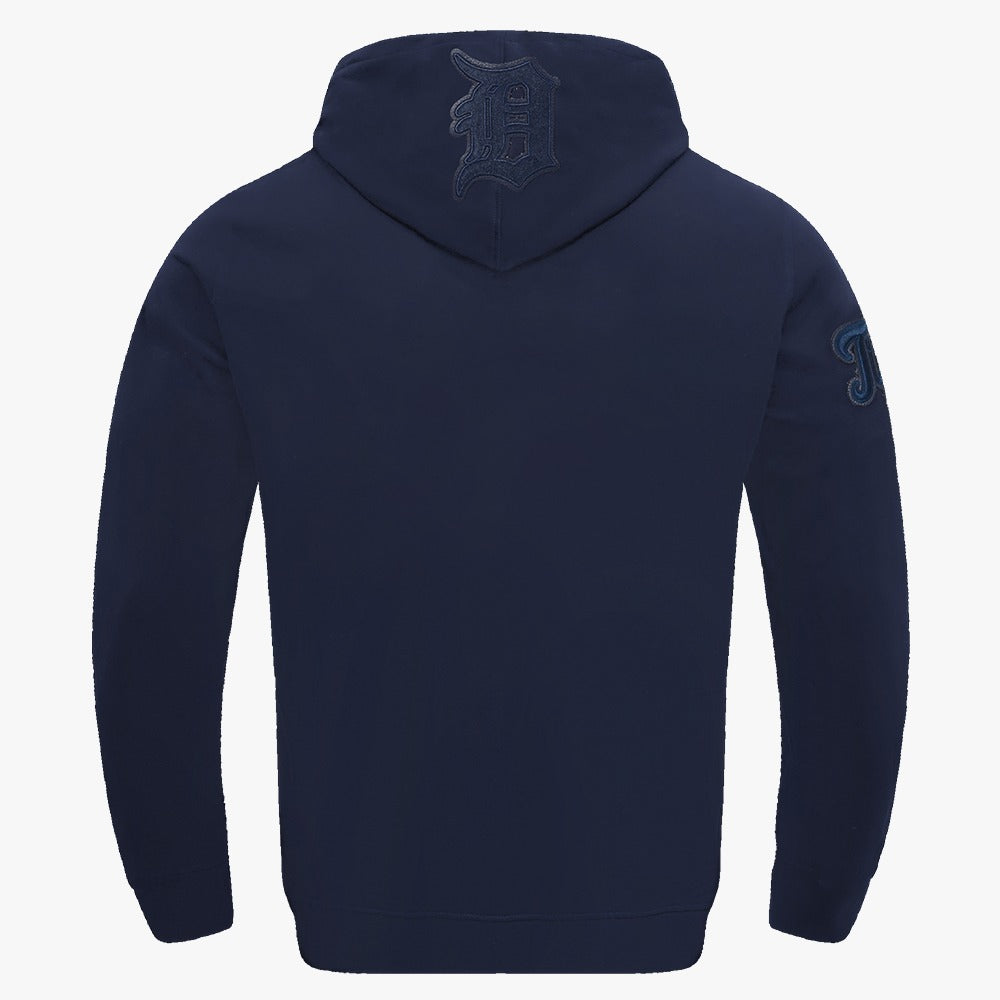 PRO STANDARD DETROIT TIGERS TRIPLE TONAL DK PO HOODIE, MIDNIGHT NAVY