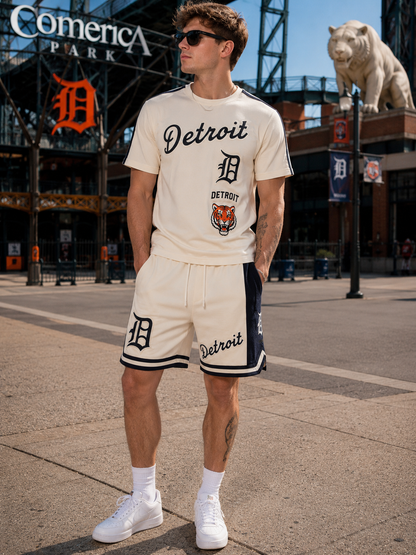 PRO STANDARD DETROIT TIGERS RETRO CLASSIC STRIPED TEE