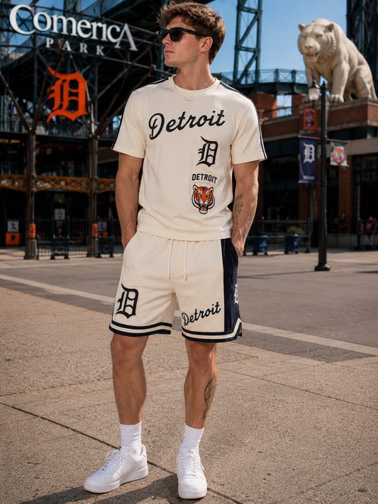PRO STANDARD DETROIT TIGERS RETRO CLASSIC STRIPED TEE