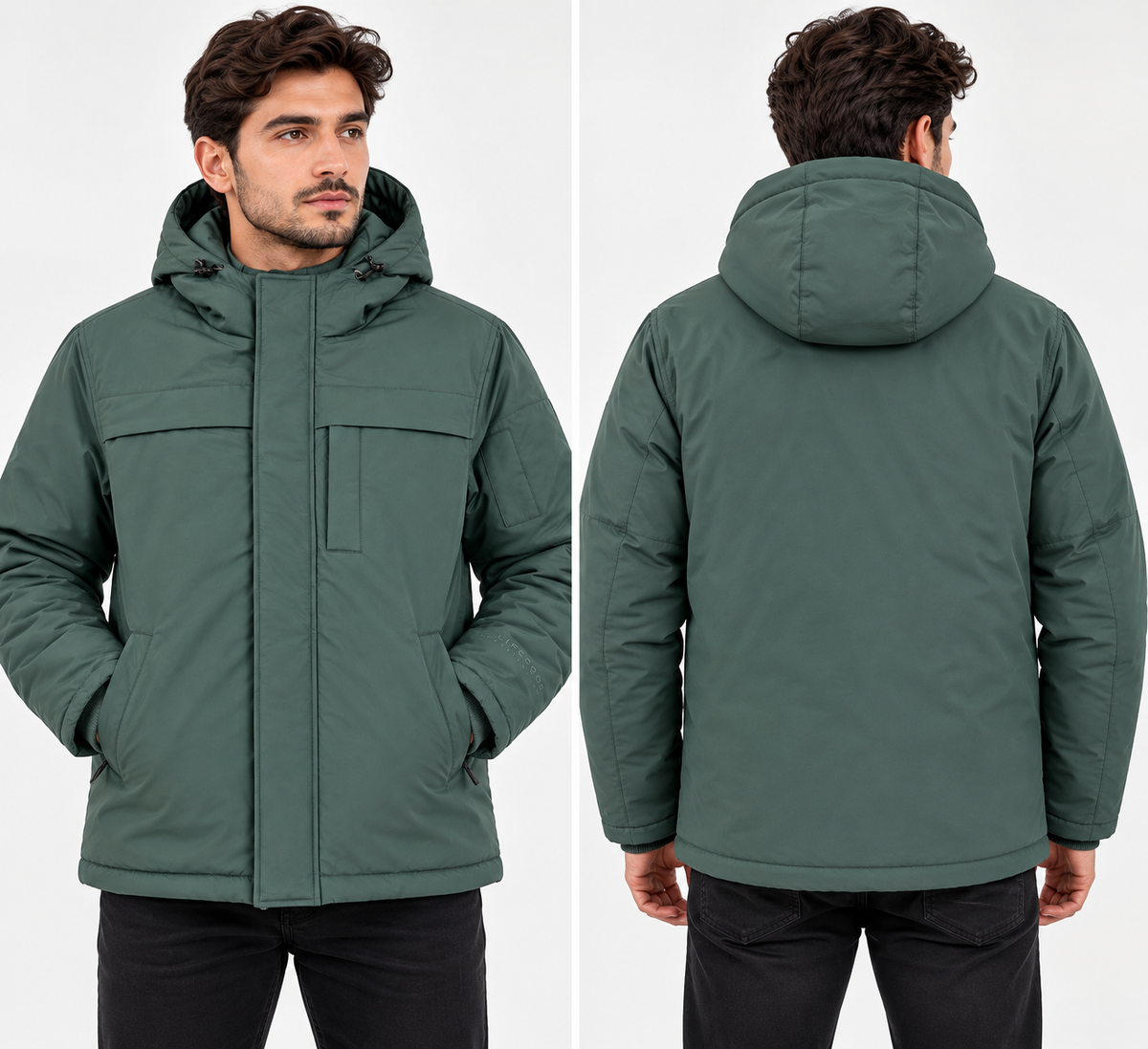 COPPER RIVET PUFF JACKET