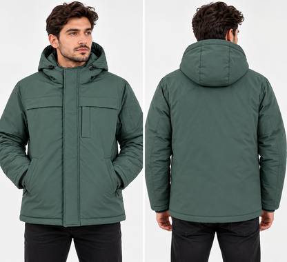 COPPER RIVET PUFF JACKET