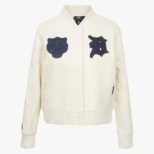 PRO STANDARD DETROIT TIGERS TRIPLE TONAL WOOL VARSITY JACKET
