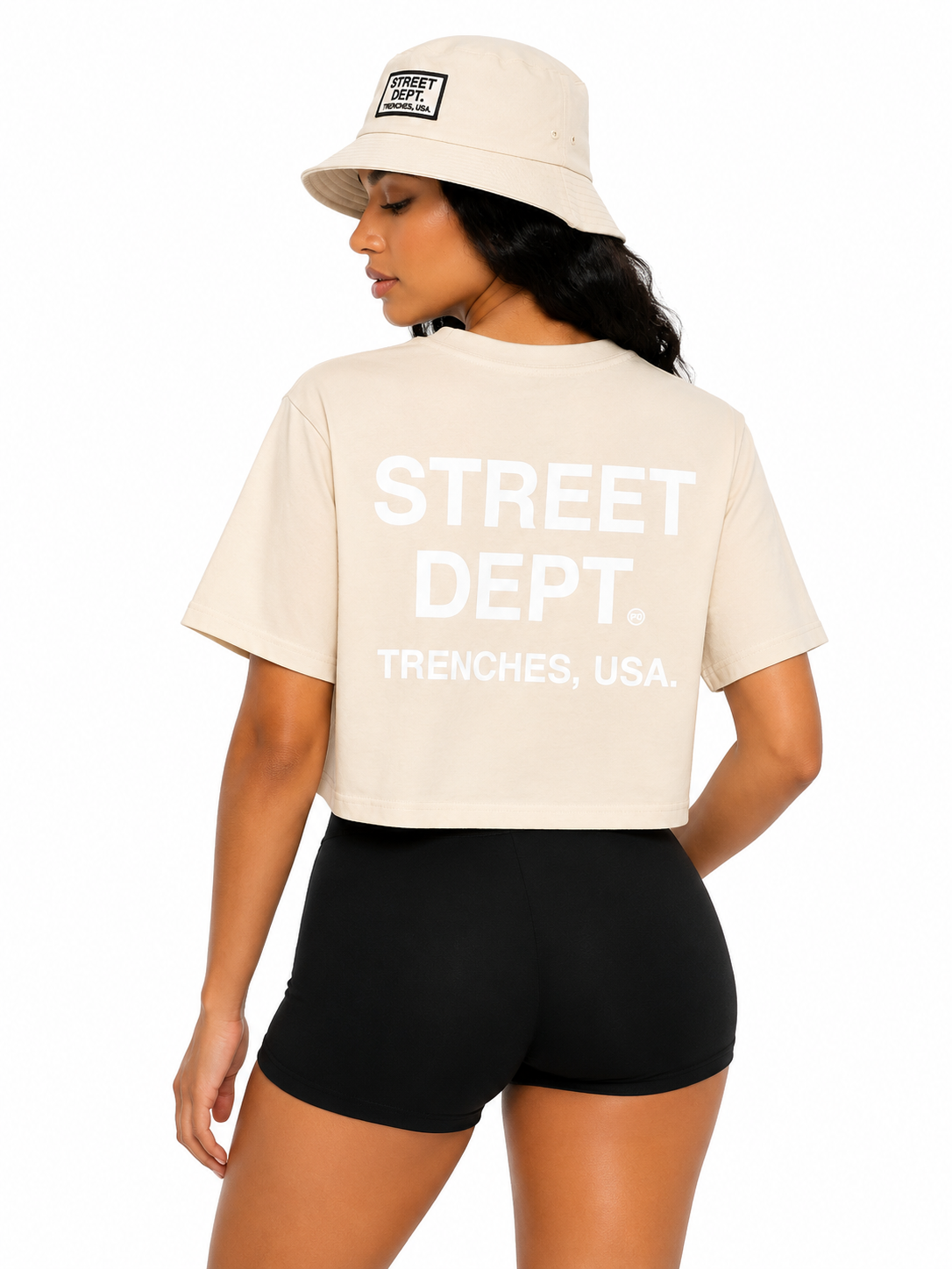 STREET DEPT TRENCHES WOMEN'S CROP TEE