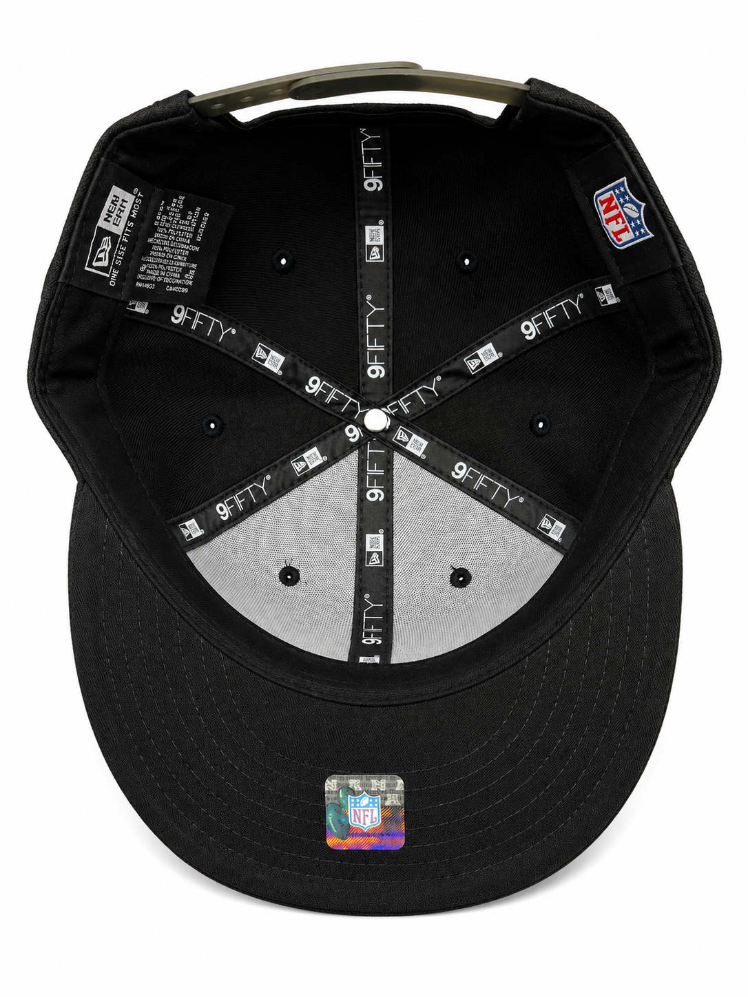 NEW ERA DETROIT LIONS BLACK/OLIVE 9FIFTY SNAPBACK CAP