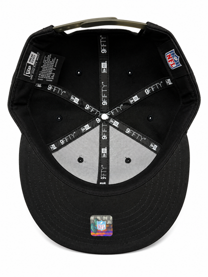 NEW ERA DETROIT LIONS BLACK/OLIVE 9FIFTY SNAPBACK CAP