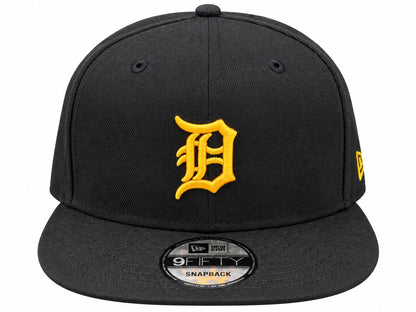 NEW ERA DETROIT TIGERS BLACK MANILA 9FIFTY SNAPBACK CAP