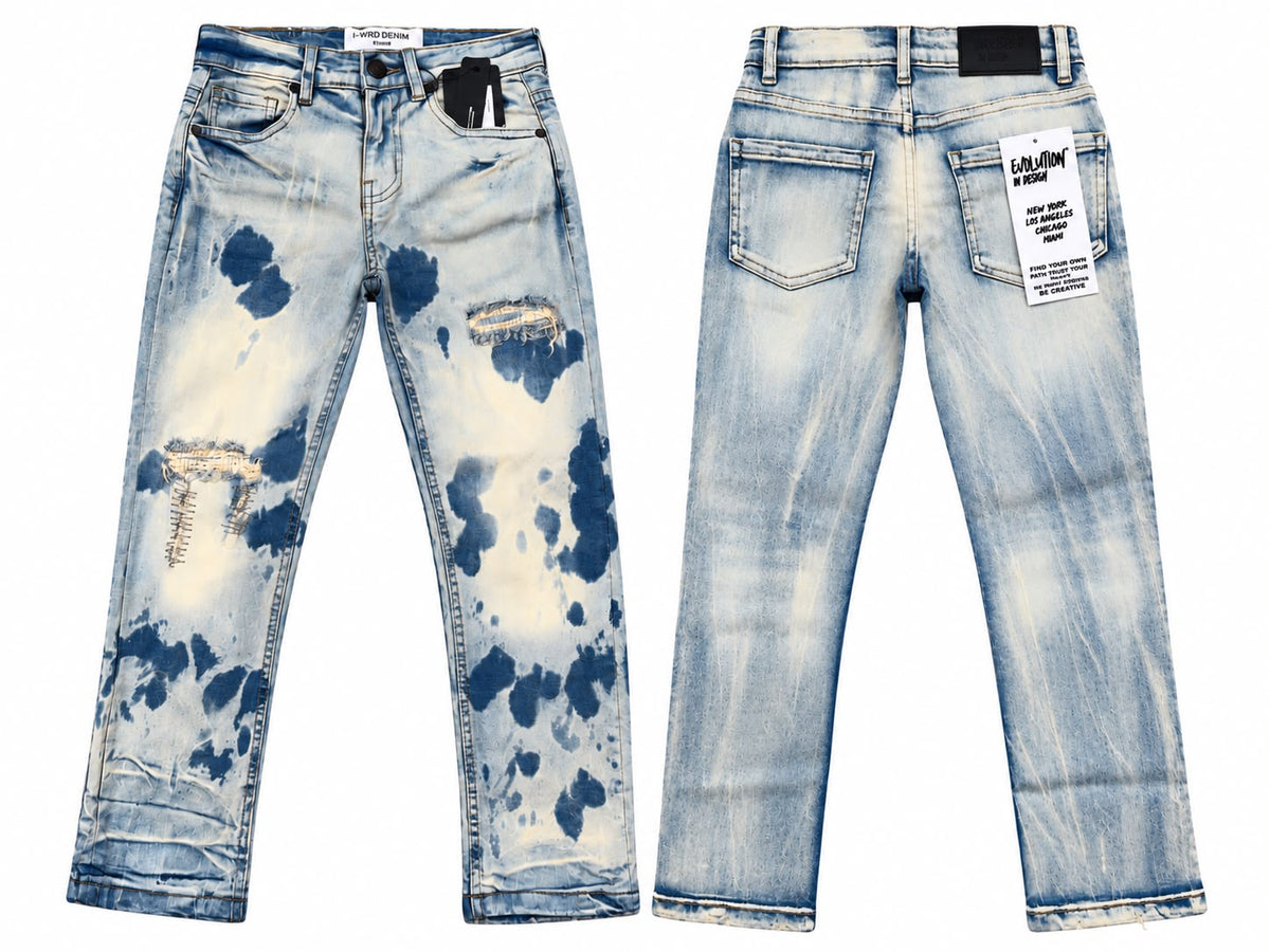 EVOLUTION KIDS TUMBLE WASH STRAIGHT DENIM PANT