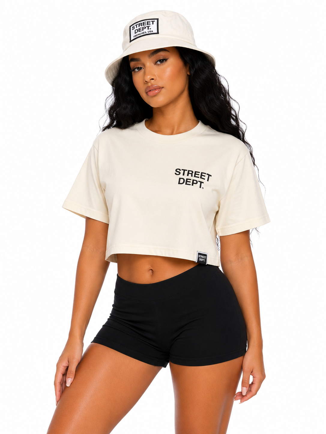 STREET DEPT TRENCHES WOMEN'S CROP TEE