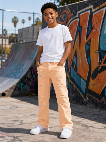 EXIT KIDS DISTRESSED JEAN