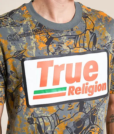 TRUE RELIGION MEN'S BUDDHA CAMO TEE