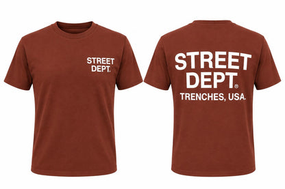 STREET DEPT TRENCHES MEN'S T-SHIRT (STDPT100)