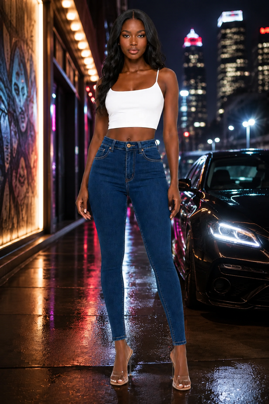 REDFOX WOMEN HIGH WAIST SUPER STRETCH JEANS