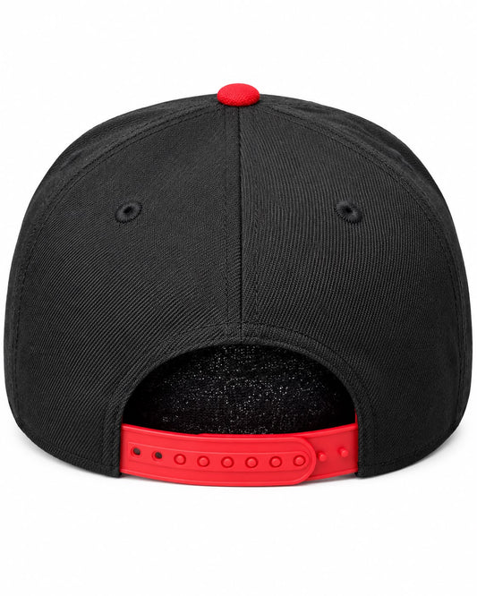 NEW ERA DETROIT TIGERS BLACK SCARLET 9FIFTY SNAPBACK CAP