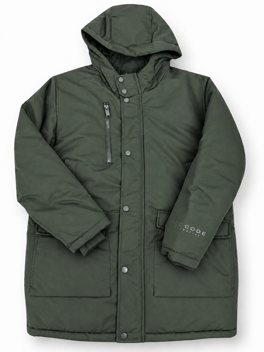 COPPER RIVET PUFF 3/4 LONG JACKET