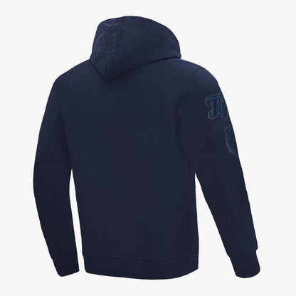 PRO STANDARD DETROIT TIGERS TRIPLE TONAL DK PO HOODIE, MIDNIGHT NAVY