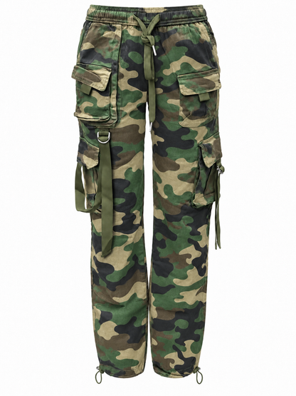 REDFOX WOMEN'S UTILITY STRAP CARGO JOGGER PANTS (PL5412)