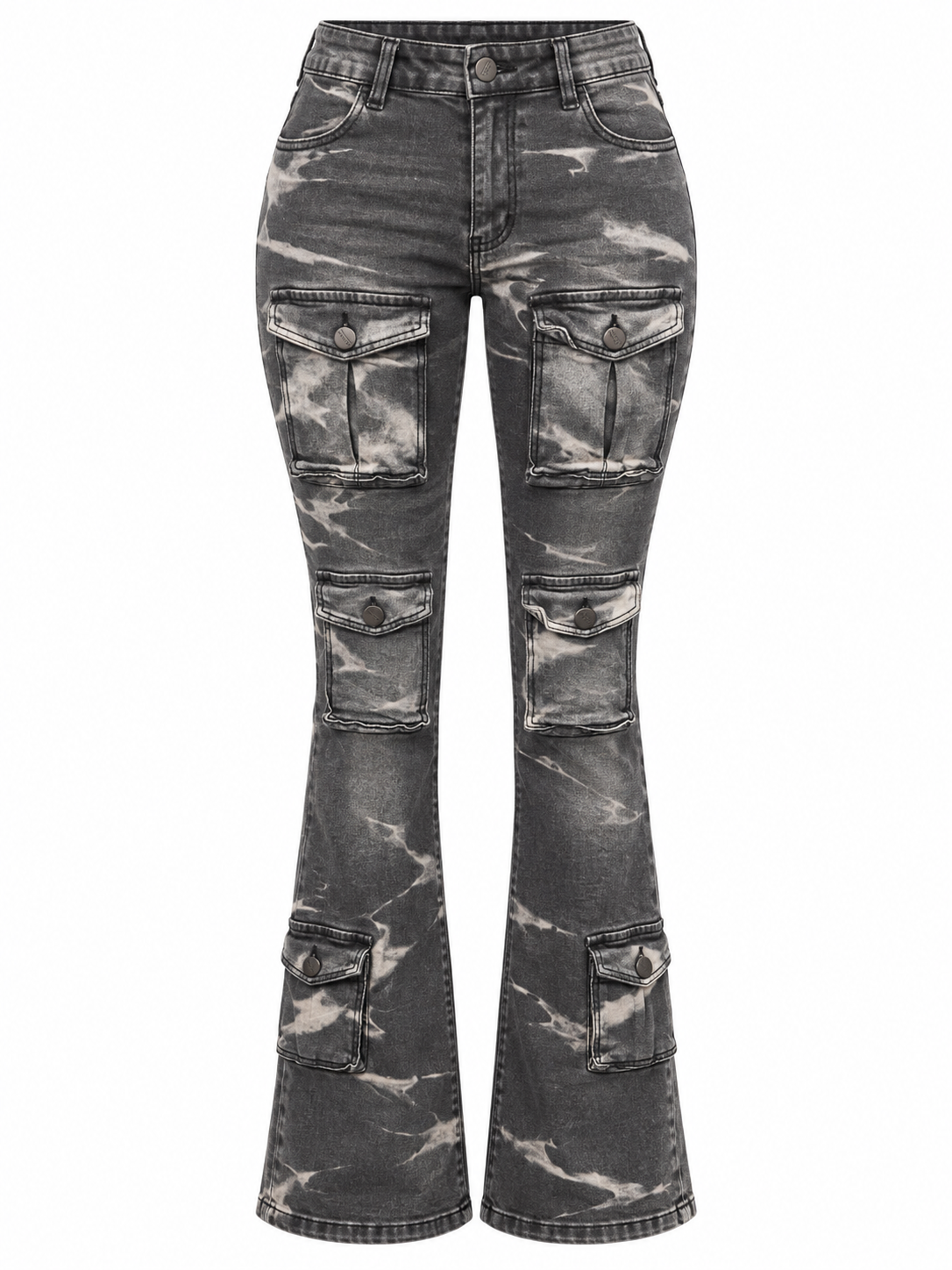 AMERICAN BAZI UTILITY FLARE JEANS
