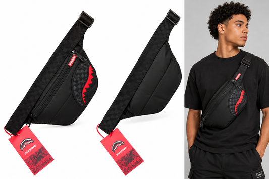 SPRAYGROUND PUFFER CHECK SAVVY CROSSBODY (B6857)