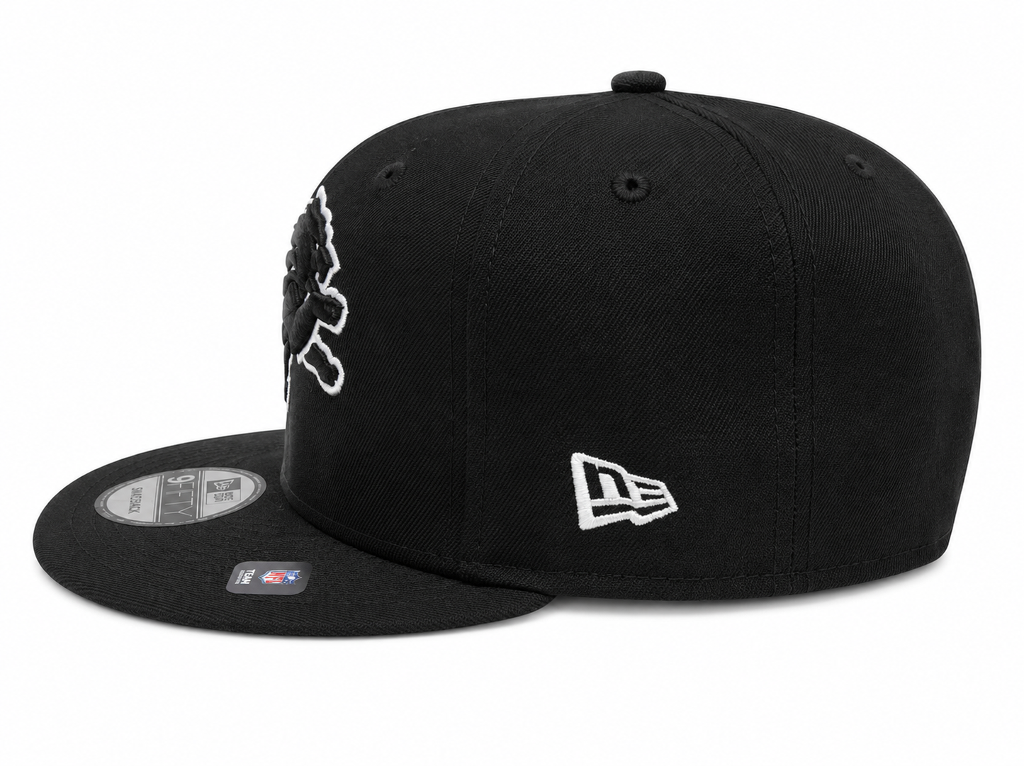 NEW ERA DETROIT LIONS BLACK/WHITE 9FIFTY SNAPBACK CAP