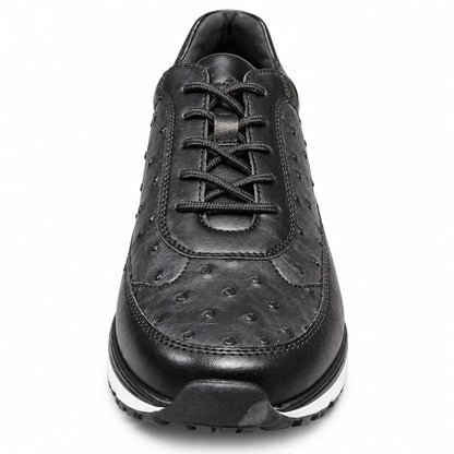 SIO OSTRICH EMBOSSED AIR CUSHION LOW TOP SNEAKERS (VISTA-000)