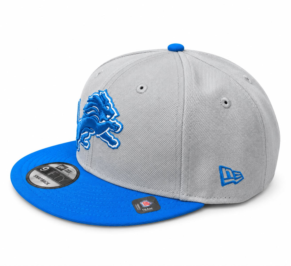 NEW ERA DETROIT LIONS SNAP SHOT GRAY/HONOLULU BLUE 9FIFTY CAP
