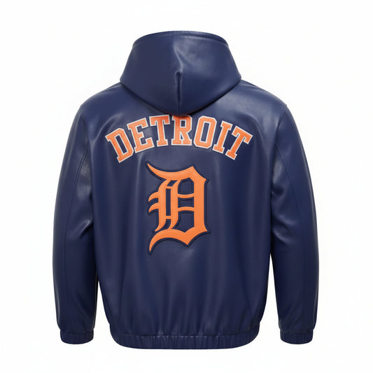 PRO STANDARD DETROIT TIGERS CITY SIGNATURE M DROP SHOULDER PU FZ HOODIE
