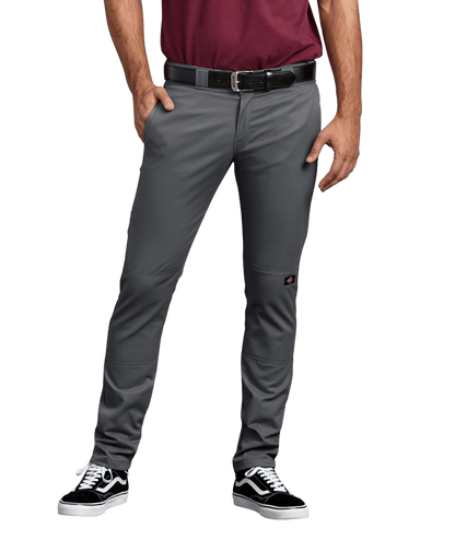 DICKIES MEN'S TWILL DOUBLE KNEE SKINNY FIT WORK PANTS (DWP811)