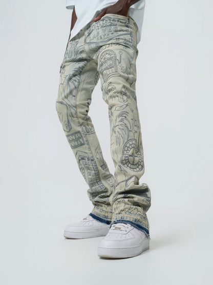 Waimea Stacked Fit Jeans M8414DA
