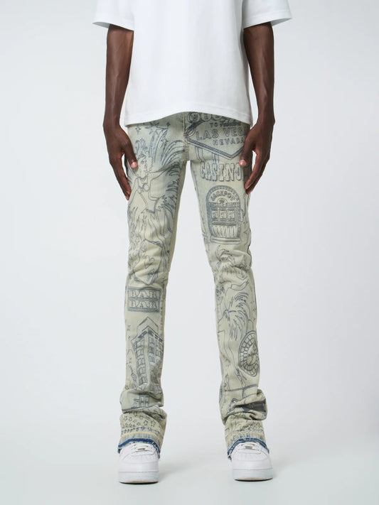 Waimea Stacked Fit Jeans M8414DA