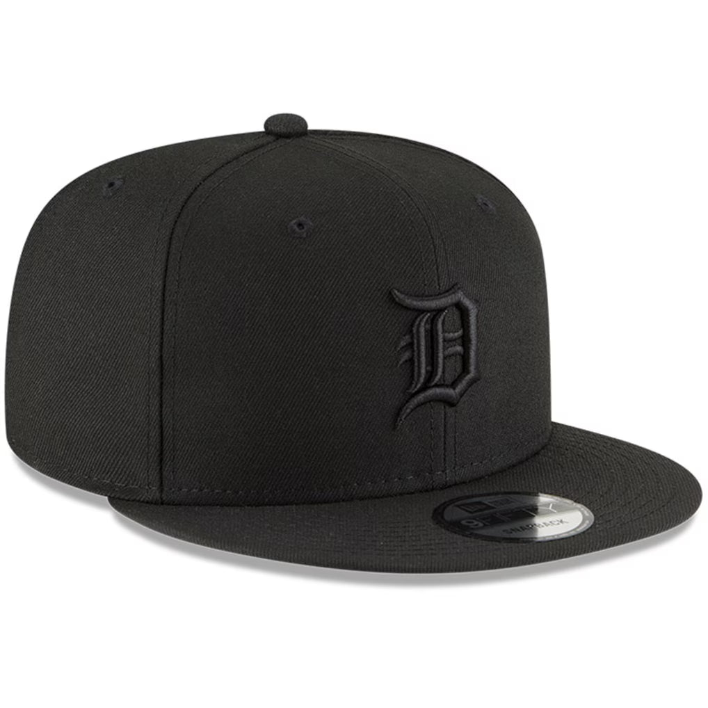 NEW ERA DETROIT TIGERS BLACK 9FIFTY SNAPBACK CAP