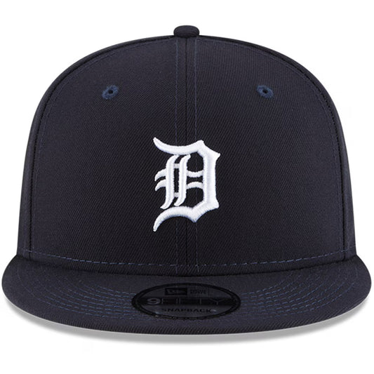Detroit Tigers New Era Logo Team Color 9FIFTY Snapback Hat - Navy