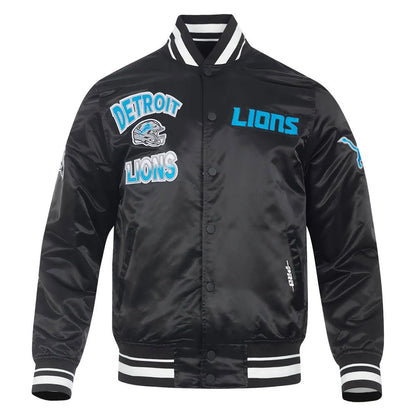 PRO STANDARD DETROIT LIONS TURN IT UP SATIN JACKET