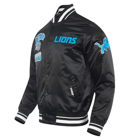PRO STANDARD DETROIT LIONS TURN IT UP SATIN JACKET